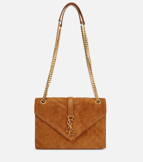 Envelope Medium suede crossbody bag