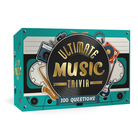 Gift Republic Ultimate Music Trivia 100 Questions Quiz Game