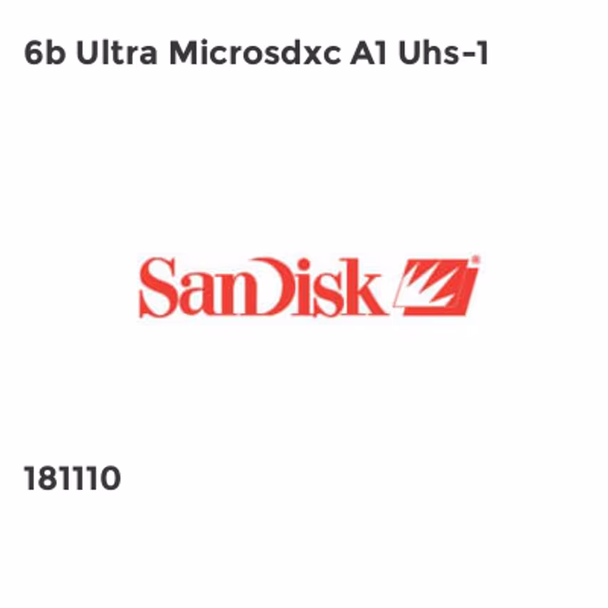 Sandisk 6b Ultra Microsdxc A1 Uhs-1