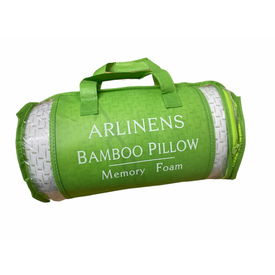 (Pack of 1) Shredded Memory Foam Bamboo Pillow. Ultra Soft, Anti-Bacterial, Orthopaedic Premium Cool Pillow.
