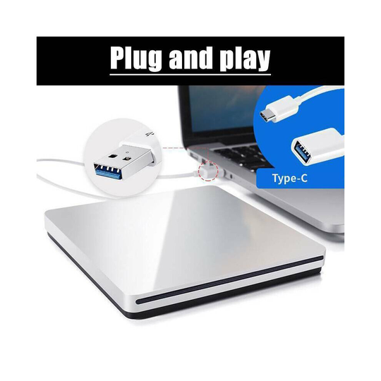 USB External Slot in DVD CD Drive Burner Reader Writer for Laptop Macbook iMa