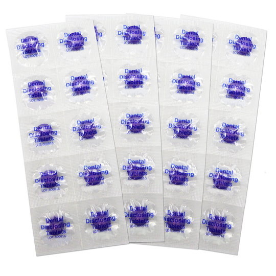 Disclosing Tablets ~ Set of 40 ~ Two Tone Plaqsearch Chews Shows Plaque on Teeth