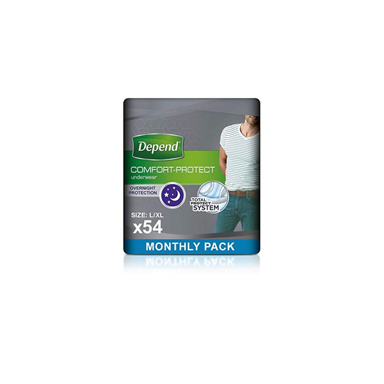 Depend Comfort Protect Incontinence Pants for Men, Large/Extra-Large - 54 Pants
