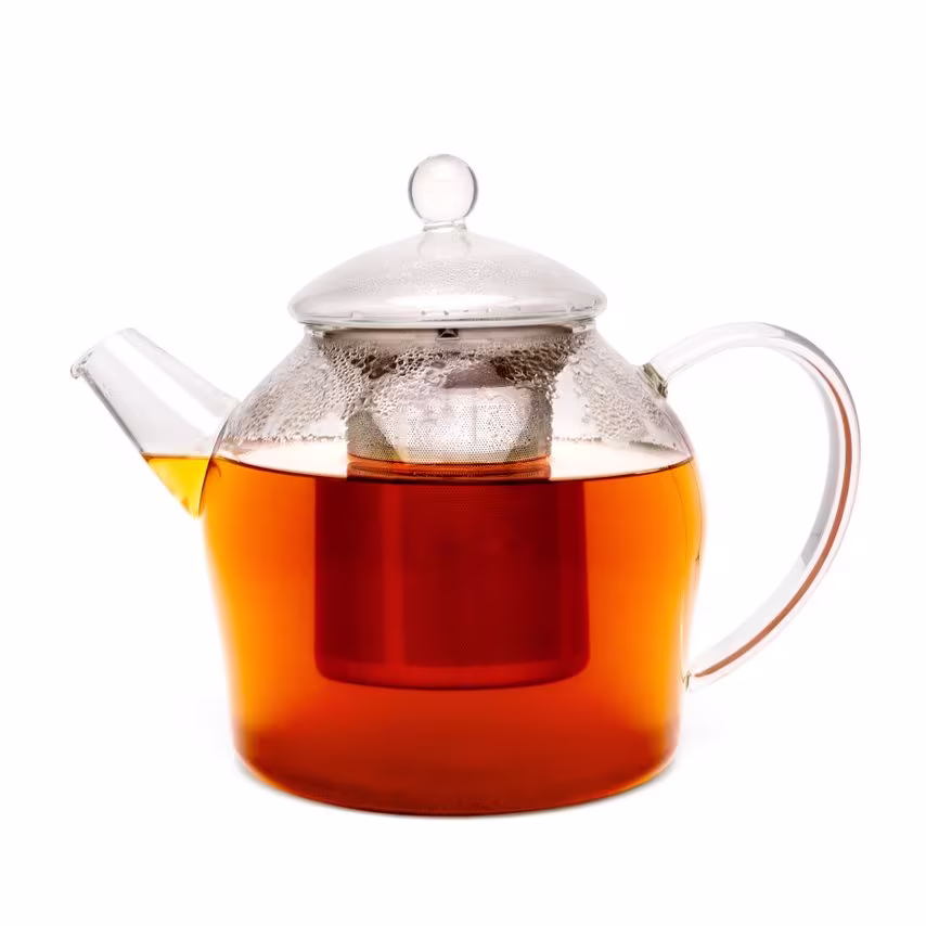 Bredemeijer Teapot Glass Minuet Santhee Design 1.2L with Stainless Steel Filter