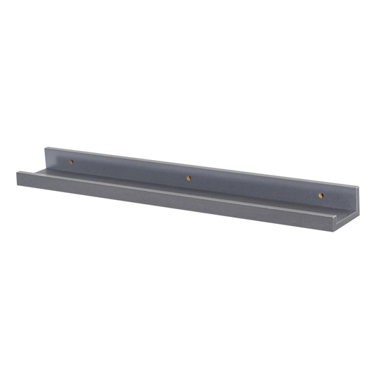 Floating Picture Photo Shelf Thin Wooden Wall Ledge Shelves, 56cm - Grey