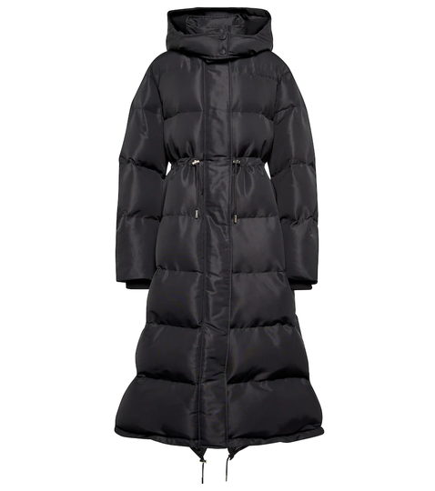 Hooded puffer coat