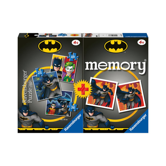 Ravensburger DC Comics Batman 3 Puzzles + Memory Multipack - 37 x 27 x 6 CM