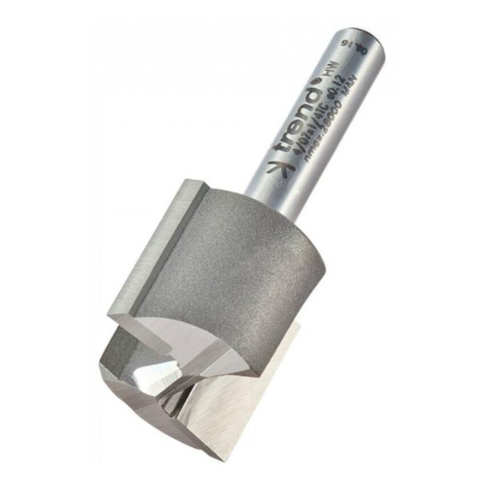Trend 4/07 22.2mm Professional TCT 2 Flute Straight Cutter with Plunge Centre Ti