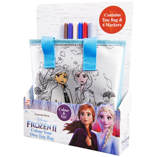 Disney Frozen 2 Colour Your Own Totebag - Kids Childrens Craft Toy Set