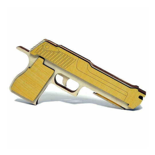Rubber Band Wood Gun Pistol
