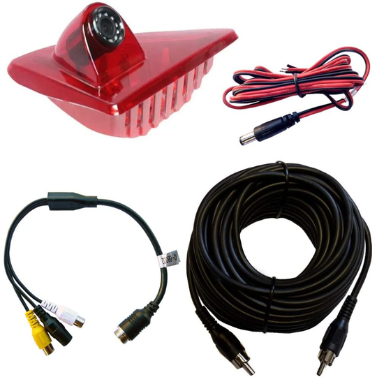 (4.3" Dash Board Monitor) Dolphin Rear Brake Light Mounted Camera, Van Reversing Camera System Vauxhall Movano 2010 onwards - With Optional Screen/Mo