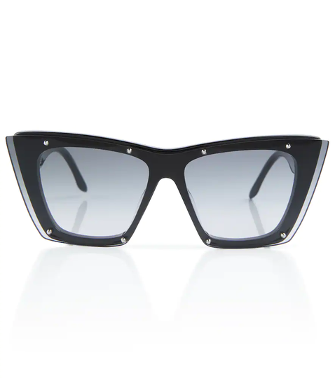 Studded acetate cat-eye sunglasses
