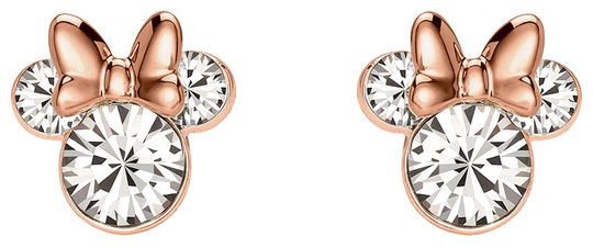 Disney Rose Gold Silver Colour Cubic Zirconia Stud Earrings