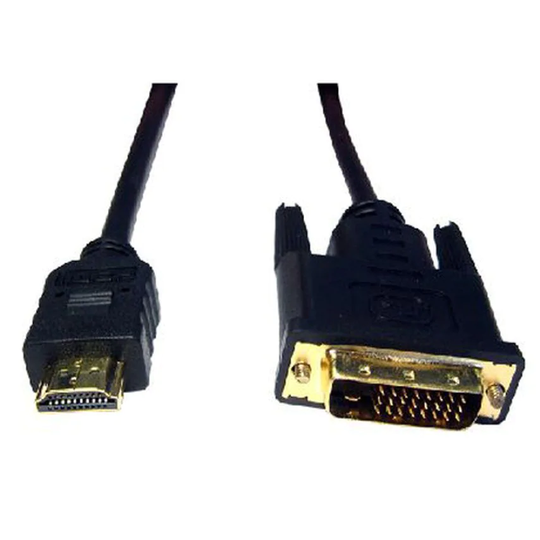 Cables Direct Cables 1.8M Black HDMI M-DVI-D D Link Cable GD