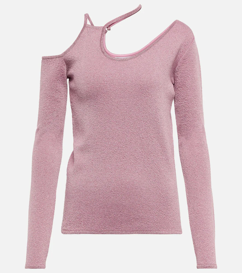 Asymmetric cold-shoulder top