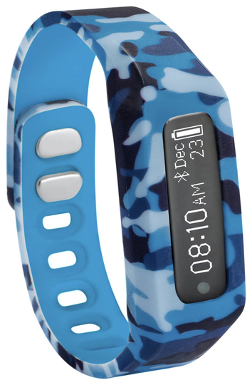 Nuband Jr Champs Kids Fitness Tracker - Camo Blue