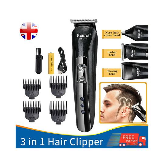Pro Electric Men Hair Clipper Shaver Trimmer Cutter Grooming Set Kits