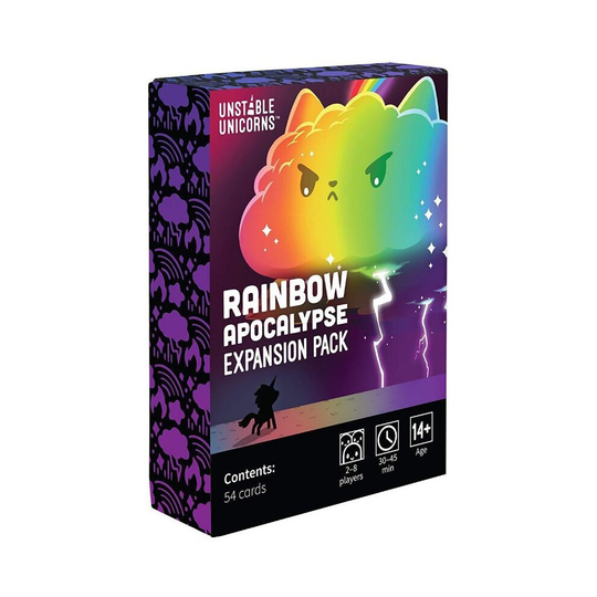 (Rainbow Apocalypse Expansion Pack) Unstable Unicorns - Family Gathering Board Game