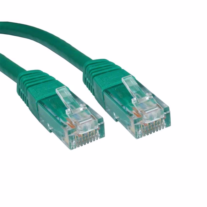Cables Direct 6 Cables 10M 6 UTP PVC INJ MDD Cable-green
