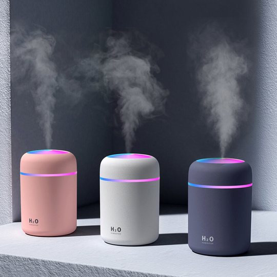 (9.5) Ultrasonic 300ml Home Car Air LED Light Humidifier Diffuser Aromatherapy