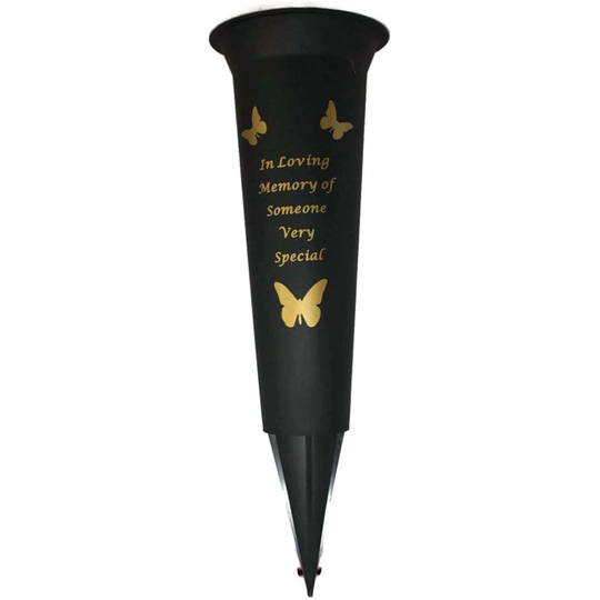 David Fischhoff Someone Very Special Verse Graveside Memorial Grave Spiked Flower Vase
