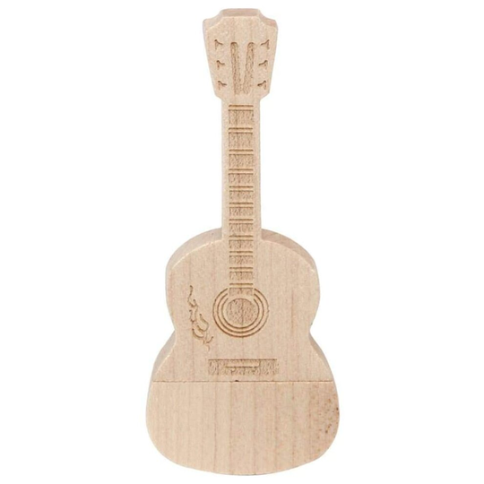 Guitar Wood 8GB USB Musical Instrument Flash Pen Drive Memory Thumb Stick Data Storage Bamboo