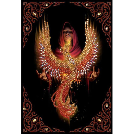 Craft Buddy Crystal Art Phoenix Rising Notebook CANJ-9