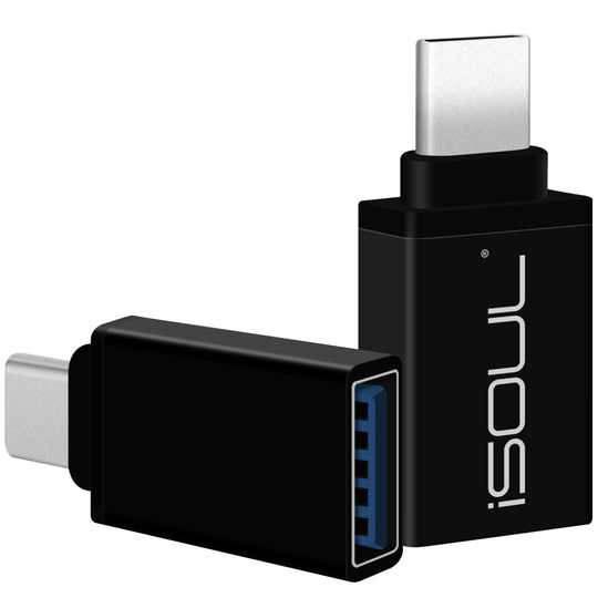 (Black, 1 Pack) USB C Adapter USB Type C to USB 3.0 for MacBook Pro 2019/ Air 2018, Pixel 3, Dell XPS, OnePlus Type-C Devices iPad 10.2 inch 2020
