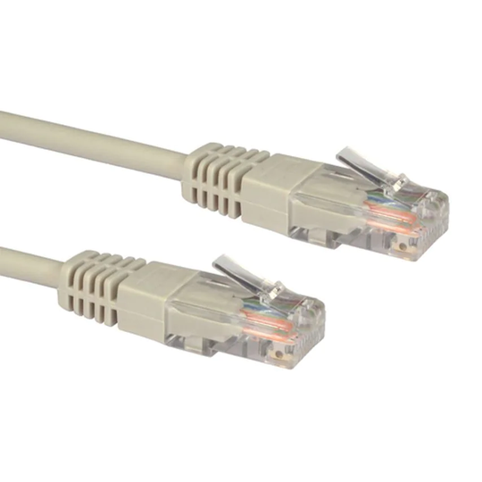 Cables Direct 5 Cables 5M 5E UTP PVC INJ MDD Cable - Grey 0
