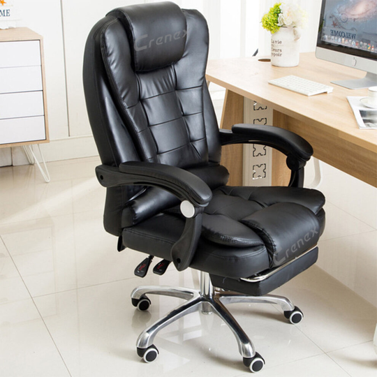 Luxury Massage Computer Office Desk Gaming Chair Swivel w/Footrest