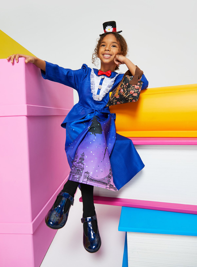 Disney Mary Poppins Blue Costume - 5-6 years