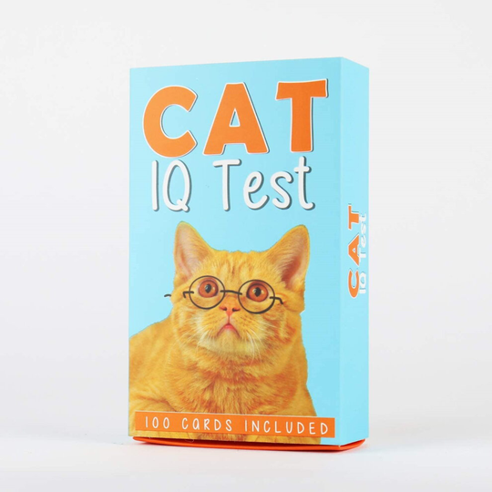 Gift Republic Fun Gift Cat IQ Test 100 Card Game