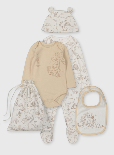 Disney Winnie The Pooh 5 Piece Starter Set - 3-6 months