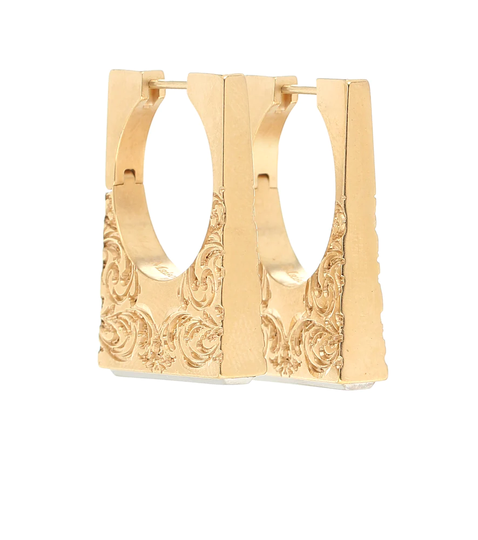 Square hoop earrings