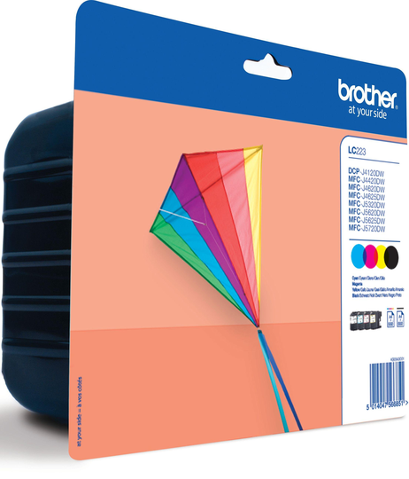 Brother LC223 Ink Cartridges - Black & Colour