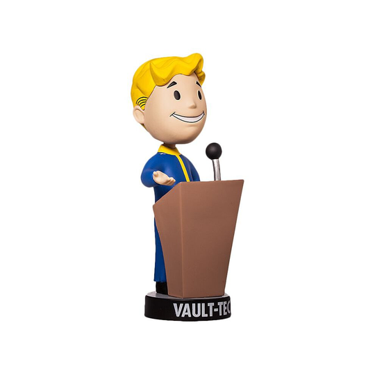 (1# SPEECH) Fallout 4 Vault Boy Bobblehead Gaming Anime Figures Toys Series Collection Model