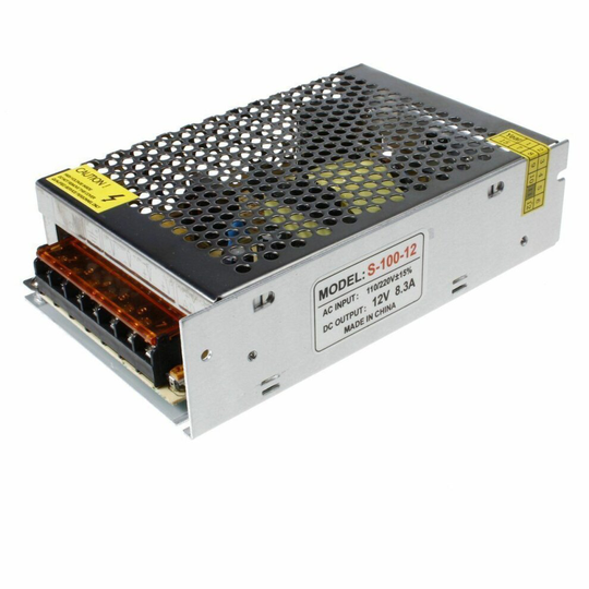 (IP20 DC 12V 100W 8.33A Power Supply LED Driver Transformer Switching driver for LED Strip CCTV) DC 12V Power Supply LED Strip Light - AC 110 -220V