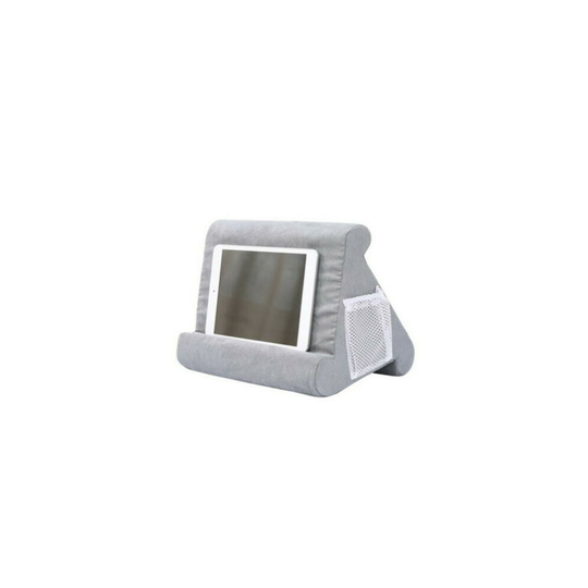 (Grey) Tablet Stand Pillow Holder & Mobile Phone Holder