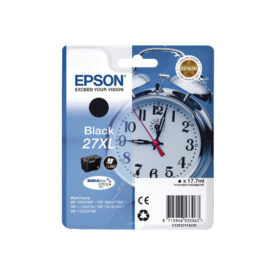 Epson C13T27114010 WF3620 Inkjet Cartridge Black