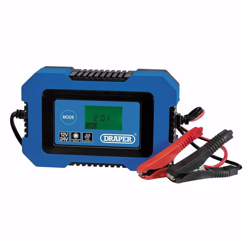 Draper 70547 12/24V Battery Charger