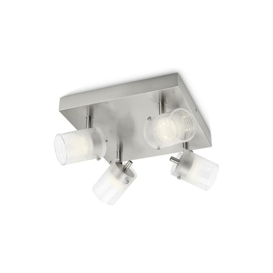 Philips myLiving Toile Adjustable LED Plate/Spiral Spotlights 4x4W - 532696716