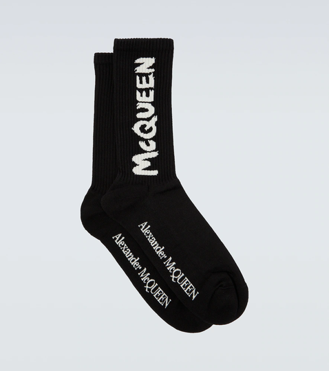 Logo cotton-blend socks
