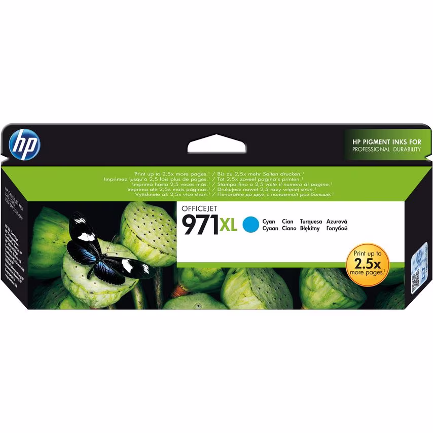 HP HP 971XL Cyan Standard Capacity Ink Cartridge 87ml - CN626A