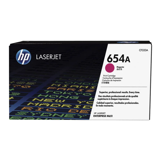 HP 654A Magenta Standard Capacity Toner 15K pages for Color LaserJet Enterprise