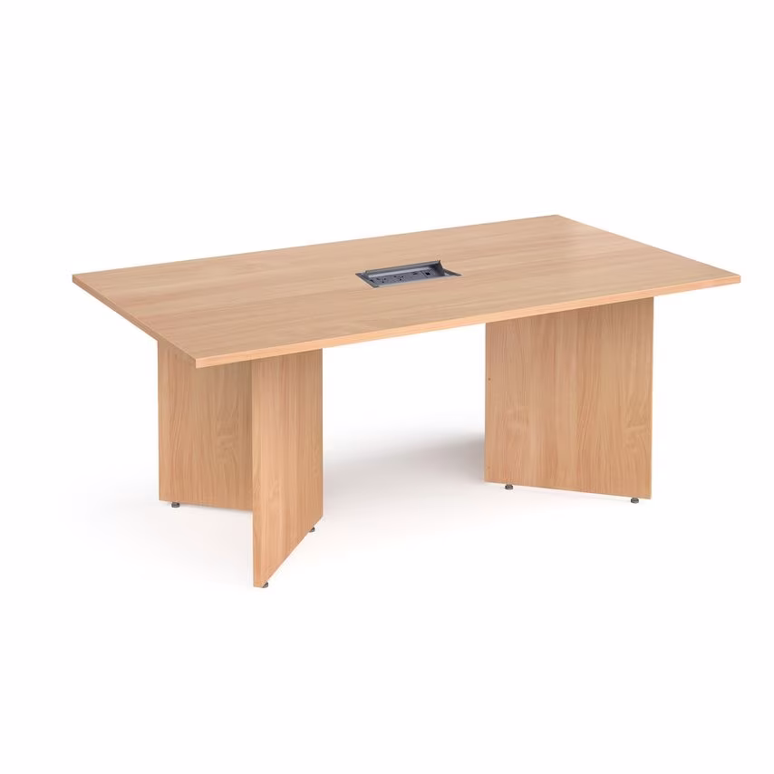 Dams Buddy Laptop Table with White Frame and Oblong Top - White