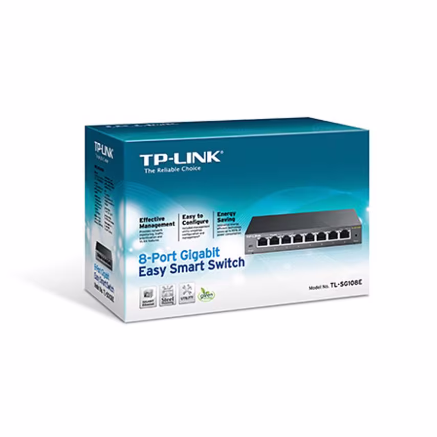 TP Link 8 Port Gigabit Managed Easy Switch