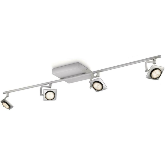 Philips myLiving Millennium Warm Glow LED Dimmer Spotlight Bar 4 Bulbs Aluminium