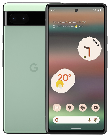 SIM Free Google Pixel 6a 5G 128GB Mobile Phone - Sage