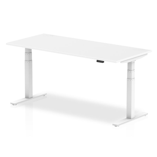 Dynamic Air 1800/800 White Height Adjustable Desk with White Legs