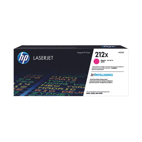 HP 212X Magenta Toner cartridge High Yield 10K Pages W2123X